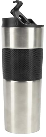 Bergner - White Stainless Steel Travel Mug - Capacity of 460 ml - Leak-proof - Completely Hygienic - Drop Resistance - Keeps Temperature
