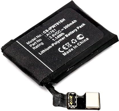 Cameron Sino Batería de repuesto para Watch 2 42 mm, Watch A1758, Watch A1817, Watch Series 2 42 mm PN: A1761 300 mAh / 1,14 Wh
