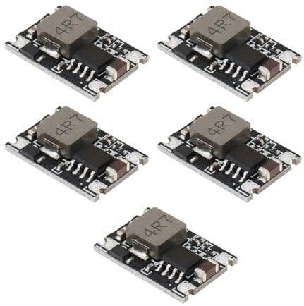 YINETTECH 5 x DC-DC-Step-Down-PCB-Netzteilmodul, 5 V-30 V Eingang auf 3,3 V Ausgang, 1,5 A, Mini-Step-Down-Fahrzeugnetzteil für Fahrzeugflugmodell (3,3 V)