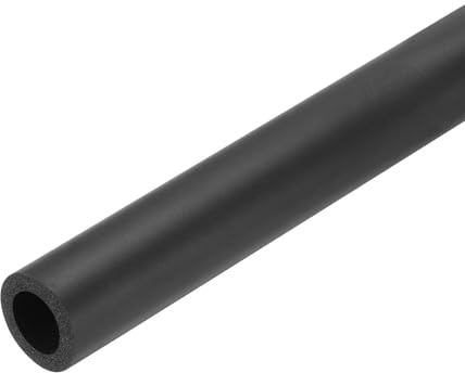 QUARKZMAN 61cm Rohrisolierung Schaumstoff, Durchmesser 17.5mm Isolierstärke 5mm Heizungsrohr Verkleidung für Fitnessgeräte, Rohre, Handhaben (Schwarz)