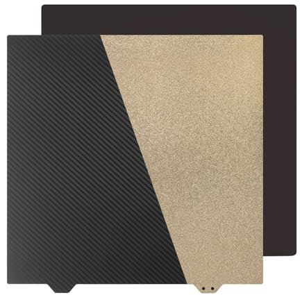 BCZAMD Ender7 3D Drucker Flext 280x280mm Bauplatte - Doppelseitiges glattes PET texturiertes PEI Federstahlblech: Hotbed Abdeckung Kein Magnticc Aufkleber für Filament 1.75mm PLA PETG 3D Druck Projekt