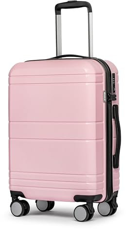 KYME Bagaglio a mano 22x14x9 approvato dalla compagnia aerea, Rosa, Carry-On 20-Inch, Moda