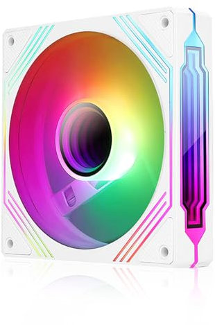 Jungle Leopard Prism14PRO 140 mm A-RGB PWM PC Fan (White, Reverse Flow)