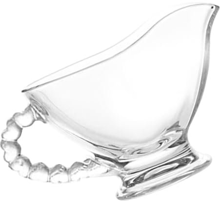 MOLUCKFU Bouteille à Sauce Verre Avec Poignée Idéale Pour Lait Et Vinaigrette Accessoire De Cuisine Pour Restaurants Et Fêtes