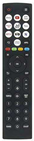 VINABTY ERF2AA36H Replace Voice Remote Control Fit for Hisense A7 Series 50-Inch Class 4K UHD Smart TV for Google TV 43A7N 50A7N 55A7N 65A7N 75A7N ZDA1240603