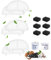 Miloidea Filtres de rechange pour fontaine à eau HomeRunPet® WF20/CF20 1,927,8 g/2 L sans fil pour fontaine à eau pour animaux domestiques, filtre de rechange triple action, 6 filtres à eau + 6