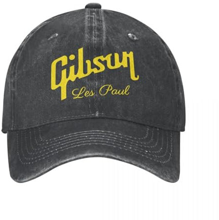 QIYAEUA Mode Gitarre Gibsones Baseballmützen Unisex Distressed Denim Sun Cap Outdoor Sommer Unstrukturiert Soft Caps Hut
