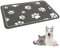 Diatomaceous Earth Non Slip Dog Food Mat 30x50cm - Durable Pet Feeding Mat for Food and Water Bowls - Gray