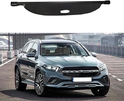 DKLIMA Auto Einziehbarer Laderaumabdeckung Frachtabdeckungen für Mercedes Benz GLC 250 X253 C253 2016 2022,Shielding Trennwand Aufbewahrung Cargo Covers, Car Zubehör