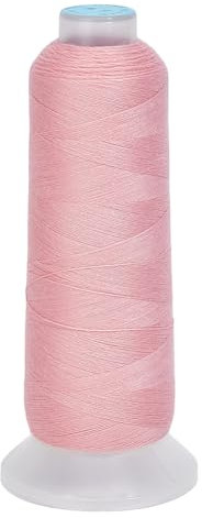 DELORIGIN 42S/2 Wollstickgarn 1500m Woll Und Acrylfasern Sticktwist 0.1mm Nähgarn stickgarn Handnähgarn Zum Nähen Basteln Kreuzstichfäden freundschaftsarmbänder Wool Embroidery Thread (Rosa)
