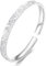 CCAIPU Silber Armband für Damen, Einstellbare 925 Sterling Silber Armreif Schmuck Geschenke für Frauen Mutter Mädchen (Silber-D)