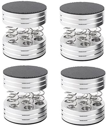 Jrifedptry 4Pcs Amplifier Shock Spikes Spring Damping Pad HIFI Stand Feet Speaker Spikes Audio CD Amplifier Foot Pad