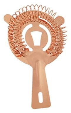 QIUYMGFG Cocteleras Cocktail Kit de Colador de coctelera Negro/Oro Rosa, colador Profesional de Barra de Acero Inoxidable(RoseGoldStrainer)