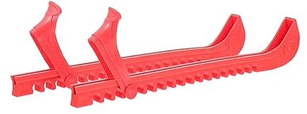 VANZACK Tragbare Verschleißfeste Eislaufkufen-schoner Professionelle Kufenabdeckungen Für Hockey Eiskunstlauf Roter Eisschuhschutz Für Sicheren Schnittschutz Und Einfache Handhabung