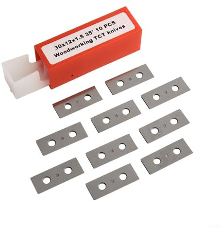 CWOQOCW 10Pcs Carbide Square Cutters Insert Cutters Planer Knives Replacement For Wood Lathe Turning Tool, Planing Heads,Woodworking Applications