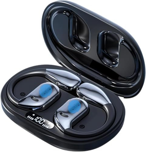 AI Translation Earbuds - Real-Time Translator Earbuds with 144 Languages & Accents, Open-Ear Translation Earbuds fit for iOS & Android, Translation Device for Travel, Business, and Learning (Black)