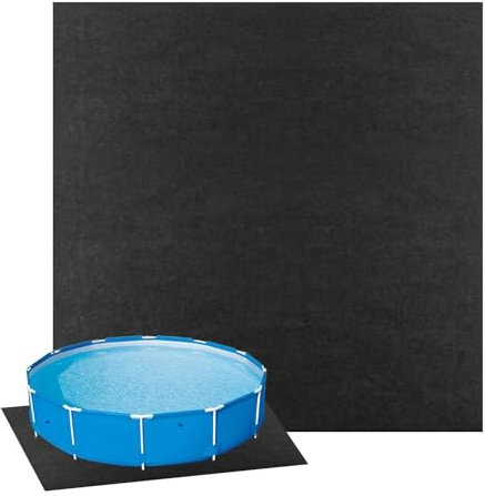 Tappetino per piscina all'aperto, tappeto rotondo per piscina, tappetino per piscina fuori terra, tappeto per piscina da giardino, diametro 3,7 m/4 m/4,6 m, impermeabile, antiscivolo, rivestimento