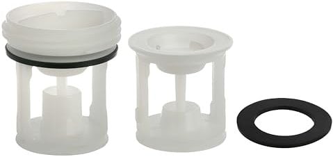 Masterpart Washing Machine Drain Pump Filter Kit White Compatible With Indesit BDE861483XKU, BIWDIL7125UK Washing Machines