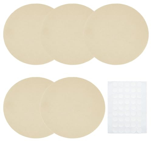 PH PandaHall 5pcs Lamp Shade Diffuser Fabric Lamp Shade Replacement with 50pcs Plastic Stickers Dazzling Proof Lampshades Spotlight Lamps Covers for Pendants Photography Light Downlight 16cm