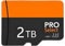 Tarjeta Micro SD Pro Select 2 TB con Adaptador SD, Compatible con Cámaras 4K Ultra HD, Smartphones y PC, Clase 10, 100MB/s