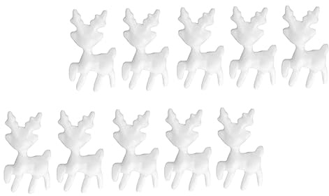 Operitacx Selbstgemacht Schaumstoff REH Dekoration 25 Stück Weiß Weihnachtsbaum Schmuck Weihnachtsdeko Für Familie Bastelset