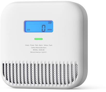 X-Sense Carbon Monoxide Detector, Built-in 10-Year Battery Powered, Portable Carbon Monoxide Detector for Home, Model XC0K-SN, 1-Pack