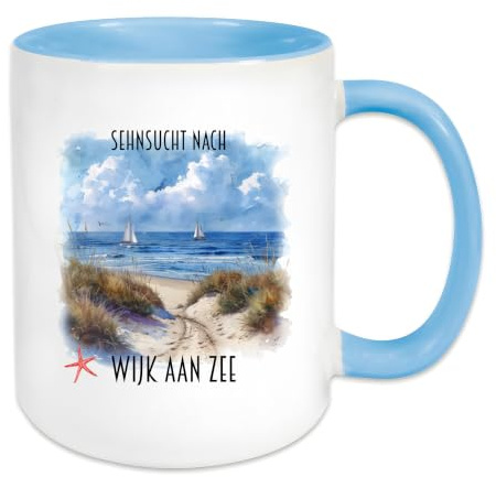 Generisch Urlaubstasse Sehnsucht nach Wijk aan Zee, Holland, Niederlande | Geschenk,Wijk aan Zee Geschenkidee