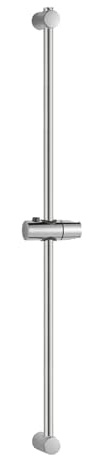 OFFO Shower Riser Rail, 100cm Wall-Mounted Adjustable Slider Bar with Shower Head Holder, Polished Face Finish