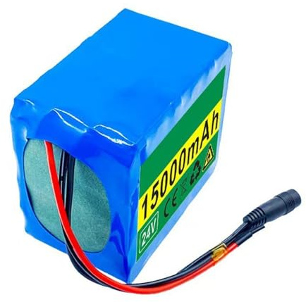 24V 15Ah 6S5P Batterie Ebike pour 1000W 750W 500W Moteur Scooter Vélo Electrique avec Chargeur Batterie lithium-ion rechargeable Boîtier en PVC étanche 24V 15Ah,XT90+DC