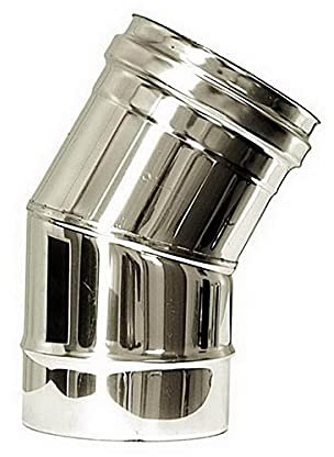 Courbe 30 cheminée DN 300 tube inox 316