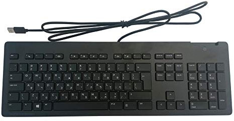HP Z9H48AT#ABA Business Slim Wired Keyboard USB, Black