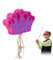 Relaxdays Pinata Krone, zum Aufhängen, Kinder, Mädchen, Geburtstag, zum Befüllen, Piñata, HBT 31 x 49 x 10 cm, lila-pink