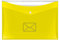 VELOFLEX 4530119 - Dokumententasche Post, Postmappe DIN A4, PP, Druckknopfverschluss, zusätzliche Tasche, gelb, 1 Stück