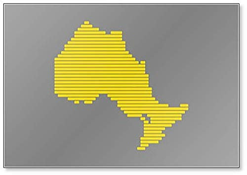 Karte Von Ontario Kühlschrankmagnet