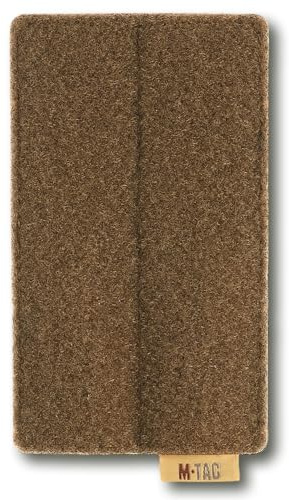 M-Tac MOLLE Patch Panel 80x135 mm, Taktische Klettfläche für Patches, Robuste Kunststoffbasis, Klett-Patchhalter für Rucksack, Weste, Tasche, Militär & Airsoft, Modular System, Coyote