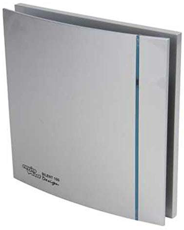 Envirovent SILDES100HTS 'Designer' Extractor Fan with Humidistat/Timer (Silver)