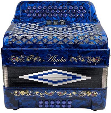 Abubu Akkordeon mit 34 Tasten 3412 GCF (blau)