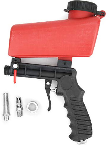 Pistola Sabbiatura Pneumatica, Portatile Sabbiatrice Professionale Piccola Sandblaster Sabbiatrici Pneumatiche Pneumatico Lucidatura Palmare Levigatura per Getto Manutenzione Automobilistica