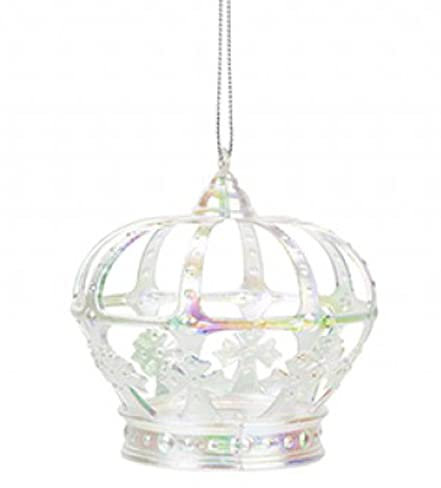 homestreet Schimmernde Krone, Hängender Weihnachtsbaum-Anhänger, Magisches Märchen-Thema, Acryl, Weihnachten