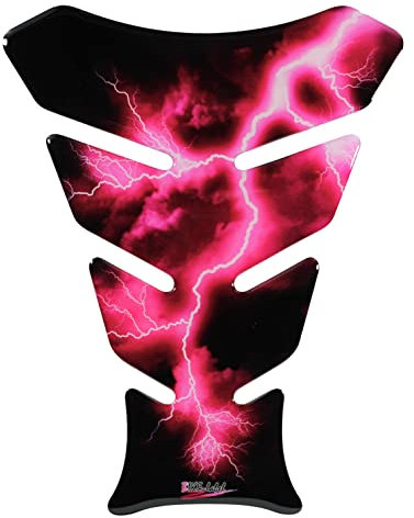 BIKE-label Tankpad 3D Motorrad Blitz Pink Lila kompatibel für Honda X502341VA