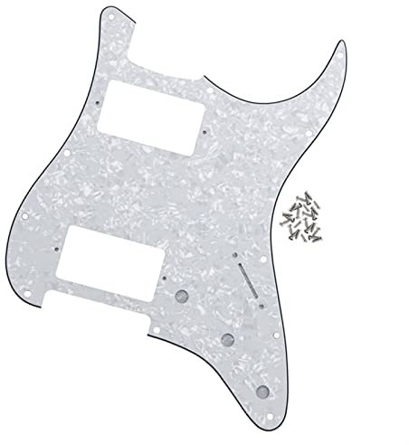 TSTS E-Gitarre Pickguard HH W/Schrauben Für 11 Löcher Strat Style Gitarre Zubehör Ersatz-Gitarren-Schlagbrett (Color : 11)