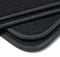 teileplus24 BV624 Velours Fußmatten kompatibel mit Mitsubishi Space Star 2 FL 2016-2020 Trittschutz Fahrermatte, Naht:Schwarz