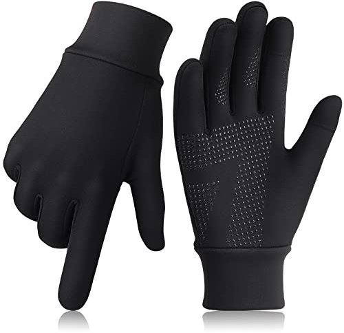 HASAGEI Touchscreen Handschuhe Laufhandschuhe Fleece Sport Handschuhe Warme Winddichte Winterhandschuhe Handschuhfutter für Herren und Damen Outdoor