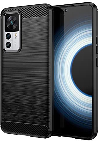 TingYR Coque pour Xiaomi 12T Pro, Housse Silicone Ultra Mince, TPU Silicone, Anti Rayure, Anti Chute, Durable, Housse Étui pour Xiaomi 12T Pro Smartphone.(Noir)