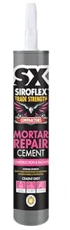 SX Trade Strength Cement Grey Mortar Repair Cement 300ml - Ready to use repair mortar for Pointing jobs & Damaged Masonry Joints - Adheres without primer on Damp Surfaces - Interior & Exterior