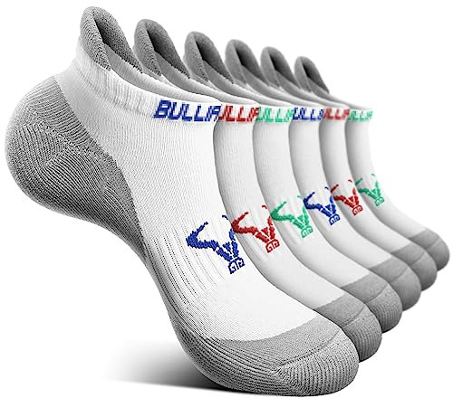 BULLIANT Sneaker Socken 6 Paar, Socken Herren Sportsocken Laufsocken Knöchelsocken Kurzsocken,Atmungsaktive Anti Schweiß(6Paare,43-46)