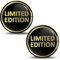 SkinoEu 2 x 3D Gel Silikon Aufkleber Limited Edition Gold Stickers Auto Motorrad Fahrrad Telefon Laptop KS 21