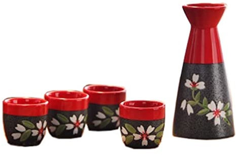 DELURA Tasse en céramique. Mug Japonais en céramique avec Fleurs de Cerisier peintes à la Main