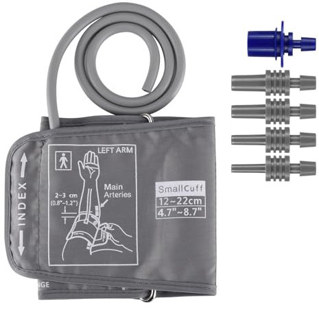 Monitor De Presión Arterial Manguito Pequeño de 4.7-9 (12-22 cm), compatible con otros monitores de presión arterial, manguito de repuesto para brazos pequeños de niños y mujeres (Solo Manguito Bp)