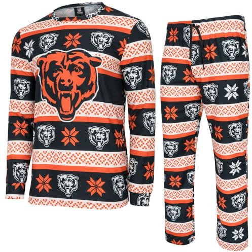 FOCO NFL Winter Xmas Pyjama Schlafanzug Chicago Bears - M